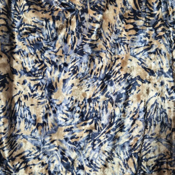 Free People Go Get Em Crushed Velvet Balloon Sleeve Blouse M Boho Artsy NWT - Picture 5 of 11